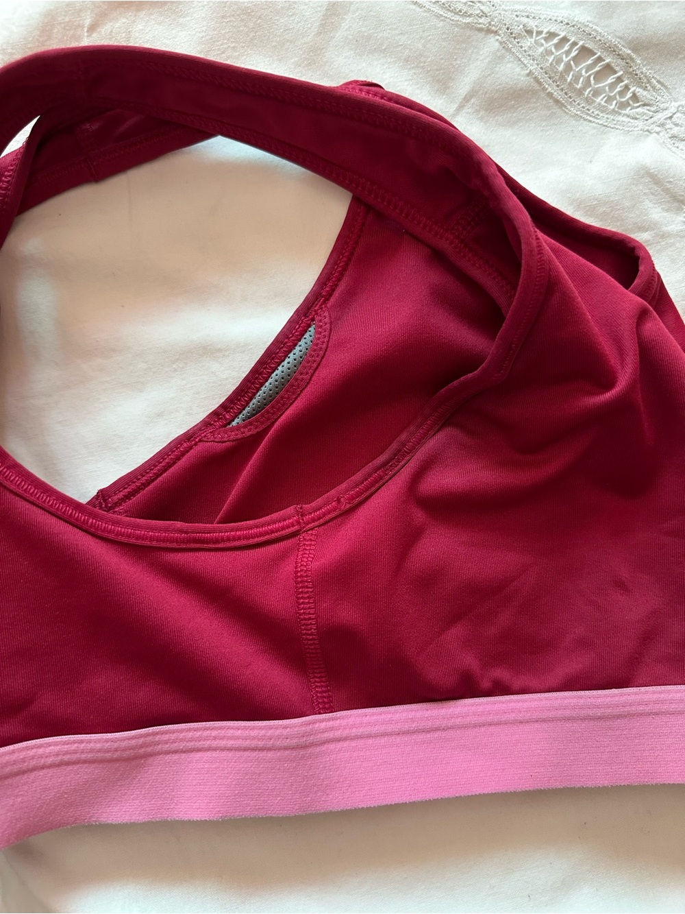 Nike Raspberry & Light Pink Racerback Sports Bra - Picture 5 of 5
